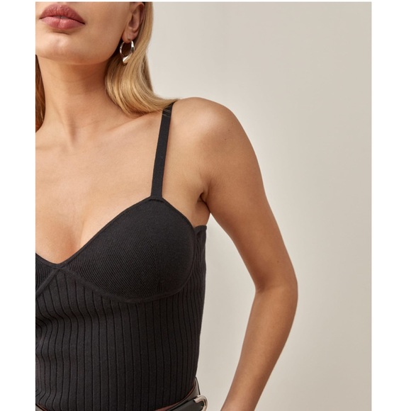 Reformation Silvana Ribbed Sweater Tank NWT - Picture 3 of 8